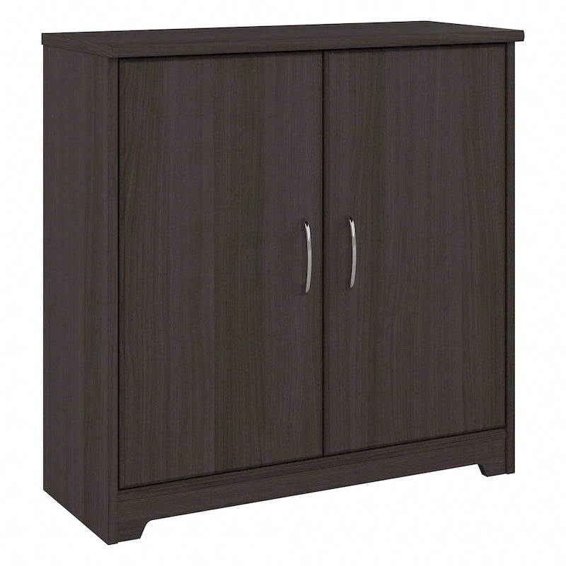Mobiletto contenitore per bagno piccolo con ante, ripiani regolabili, finitura legno