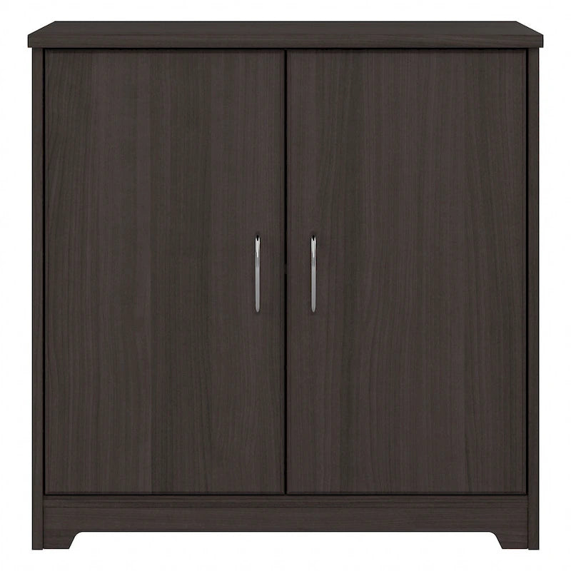 Mobiletto contenitore per bagno piccolo con ante, ripiani regolabili, finitura legno