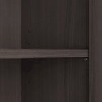 Mobiletto contenitore per bagno piccolo con ante, ripiani regolabili, finitura legno