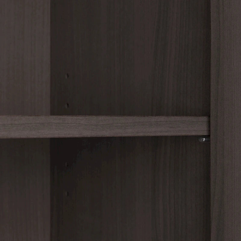 Mobiletto contenitore per bagno piccolo con ante, ripiani regolabili, finitura legno