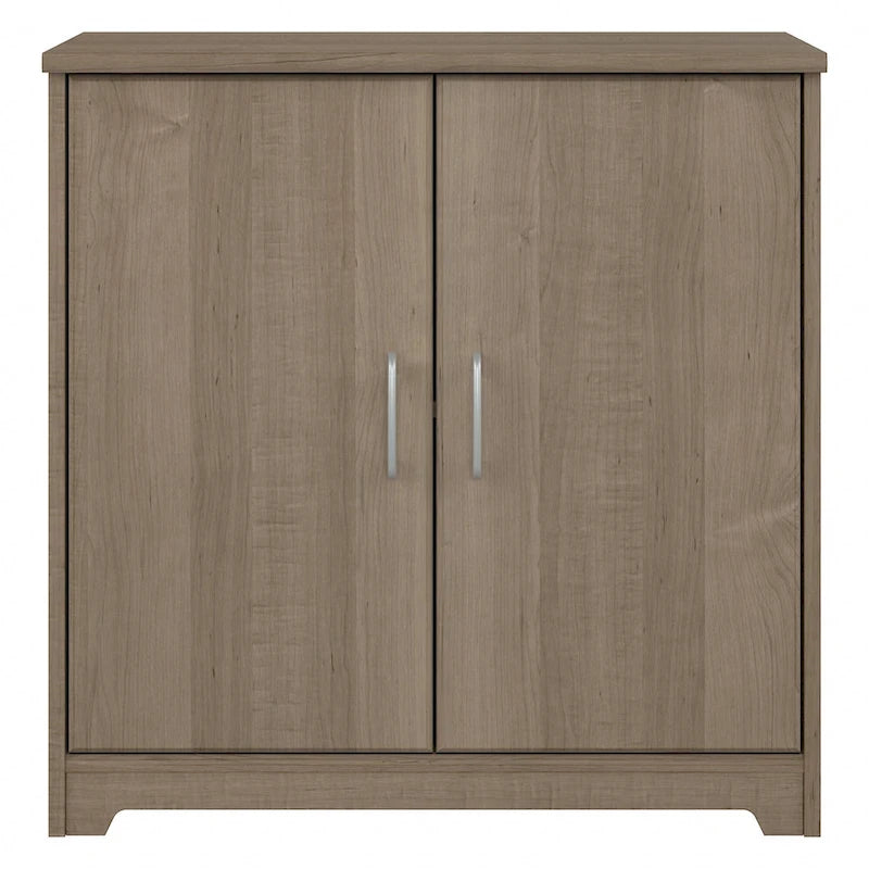 Mobiletto contenitore per bagno piccolo con ante, ripiani regolabili, finitura legno