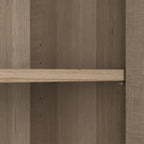 Mobiletto contenitore per bagno piccolo con ante, ripiani regolabili, finitura legno