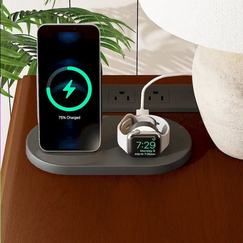Tavolino da divano moderno a 2 cassetti, tavolino stretto in legno massello, comodino sottile per soggiorno, camera da letto