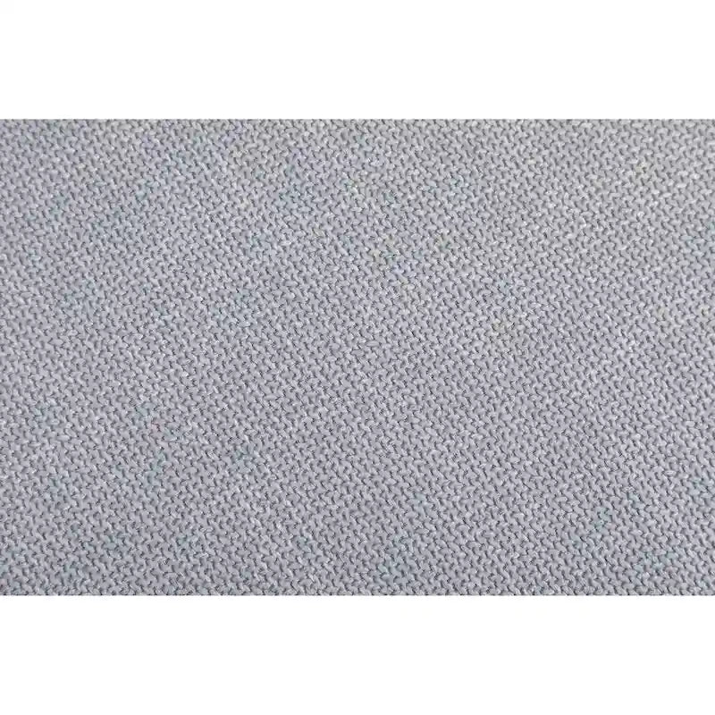 Poltrona girevole accentata imbottita azzurra, poltrona moderna per soggiorno larga 77 cm