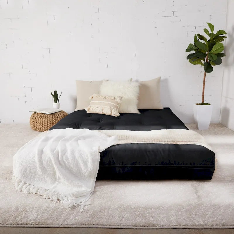 Materasso Futon Matrimoniale da 25 cm, Supporto in Schiuma, Materasso per Divano Letto Convertibile