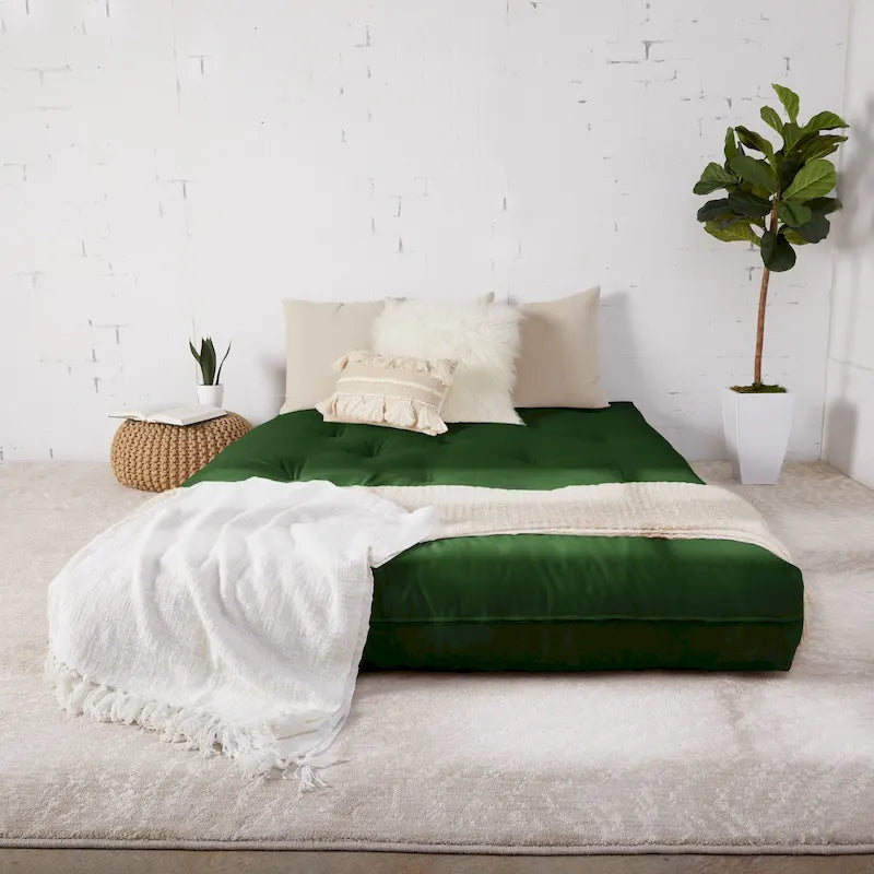 Materasso Futon Matrimoniale da 25 cm, Supporto in Schiuma, Materasso per Divano Letto Convertibile