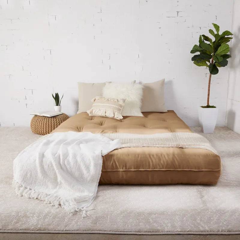 Materasso Futon Matrimoniale da 25 cm, Supporto in Schiuma, Materasso per Divano Letto Convertibile