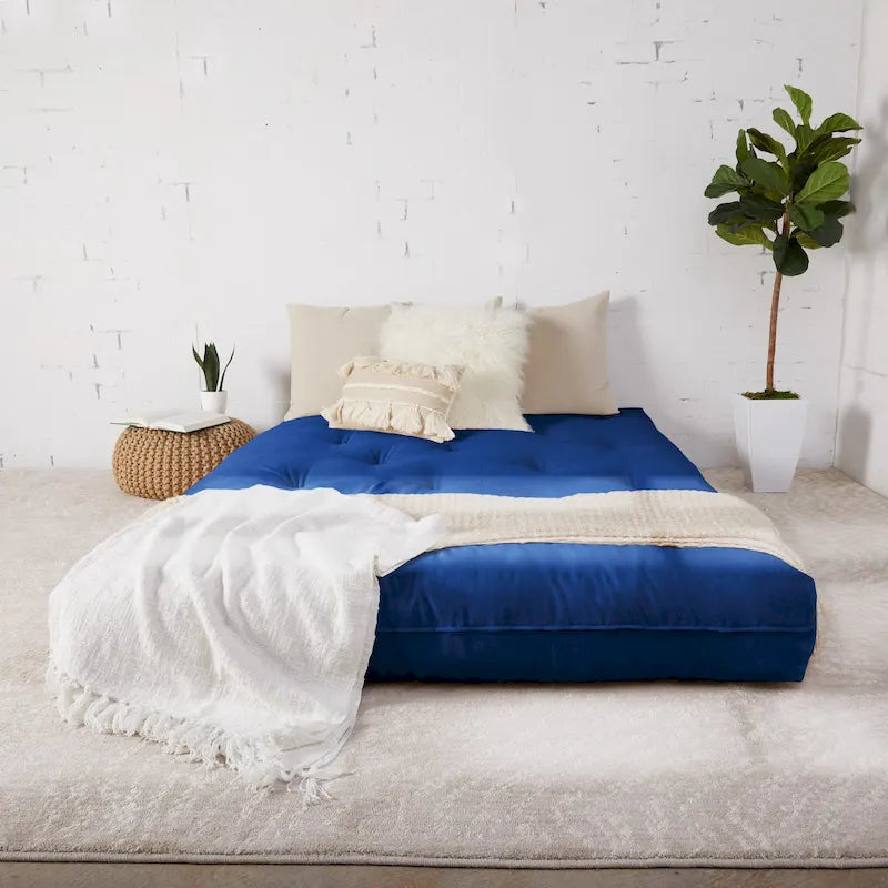 Materasso Futon Matrimoniale da 25 cm, Supporto in Schiuma, Materasso per Divano Letto Convertibile