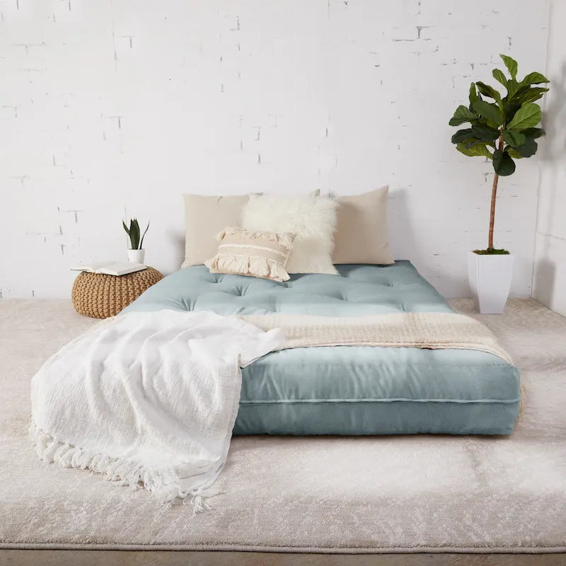 Materasso Futon Matrimoniale da 25 cm, Supporto in Schiuma, Materasso per Divano Letto Convertibile