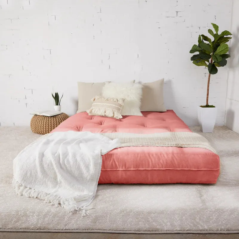 Materasso Futon Matrimoniale da 25 cm, Supporto in Schiuma, Materasso per Divano Letto Convertibile