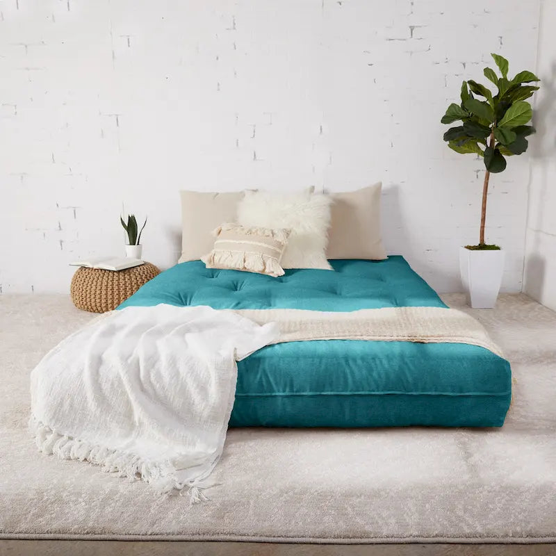 Materasso Futon Matrimoniale da 25 cm, Supporto in Schiuma, Materasso per Divano Letto Convertibile