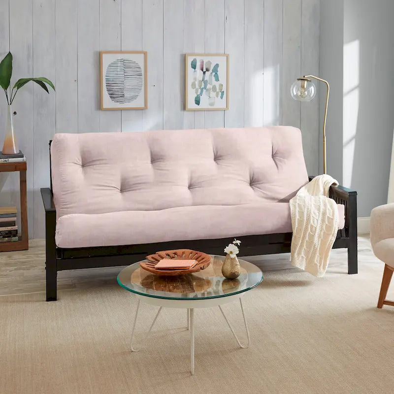 Materasso Futon Matrimoniale da 25 cm, Supporto in Schiuma, Materasso per Divano Letto Convertibile