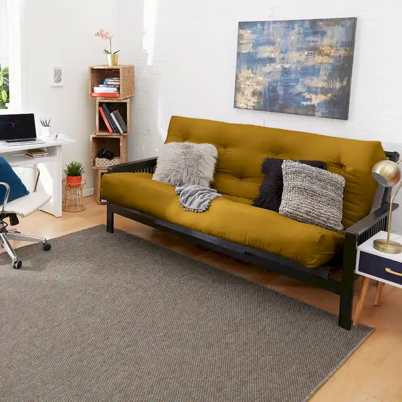Materasso Futon Matrimoniale da 25 cm, Supporto in Schiuma, Materasso per Divano Letto Convertibile