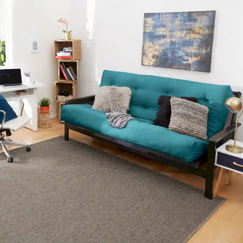 Materasso Futon Matrimoniale da 25 cm, Supporto in Schiuma, Materasso per Divano Letto Convertibile