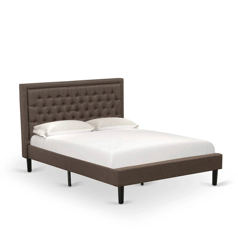 Set letto matrimoniale con testiera e doghe, struttura in legno, mobili moderni per la camera da letto