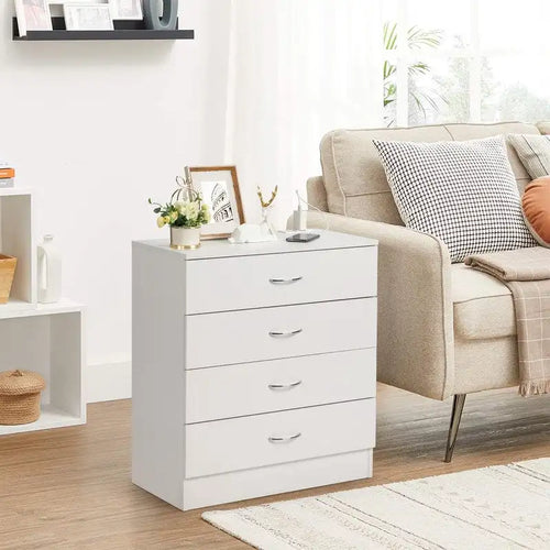 4-Drawer Nightstand Dresser with USB