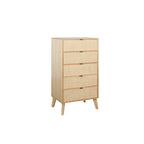 Cassettiera Adelphi in rattan a 5 cassetti