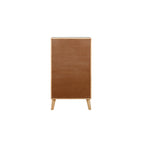 Cassettiera Adelphi in rattan a 5 cassetti