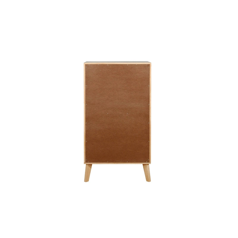 Cassettiera Adelphi in rattan a 5 cassetti