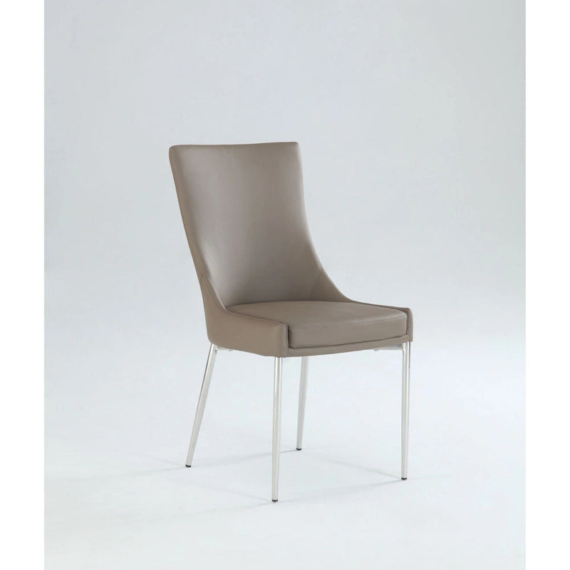 Set di 2 sedie da pranzo imbottite di design, stile moderno