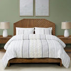 Letto a piattaforma Queen Size in legno, finitura marrone, mobili camera da letto di ispirazione Mid-Century Modern
