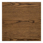 Letto a piattaforma Queen Size in legno, finitura marrone, mobili camera da letto di ispirazione Mid-Century Modern