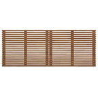 Testiera Galleggiante King Size in Legno di Noce Mid-Century Modern, a Parete