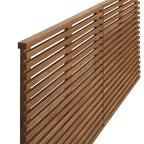 Testiera Galleggiante King Size in Legno di Noce Mid-Century Modern, a Parete