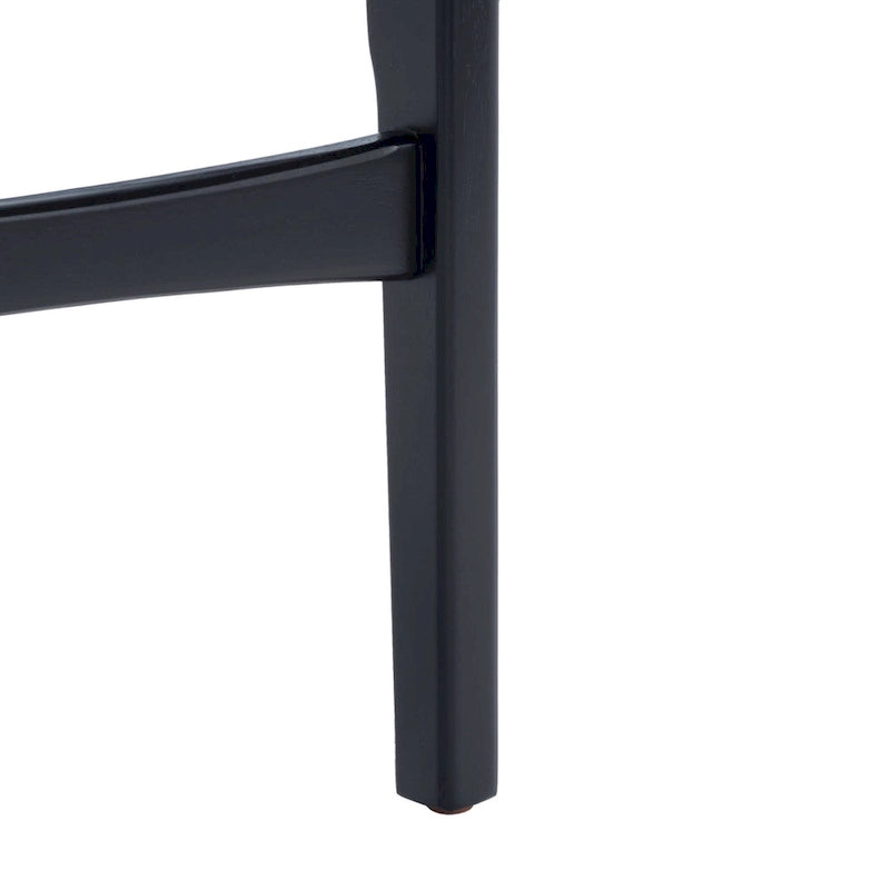 Sgabello da bar imbottito altezza bancone con gambe in legno, altezza seduta 66 cm