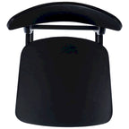 Sgabello da bar imbottito altezza bancone con gambe in legno, altezza seduta 66 cm