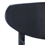 Sgabello da bar imbottito altezza bancone con gambe in legno, altezza seduta 66 cm