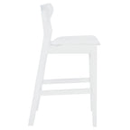 Sgabello da bar imbottito altezza bancone con gambe in legno, altezza seduta 66 cm
