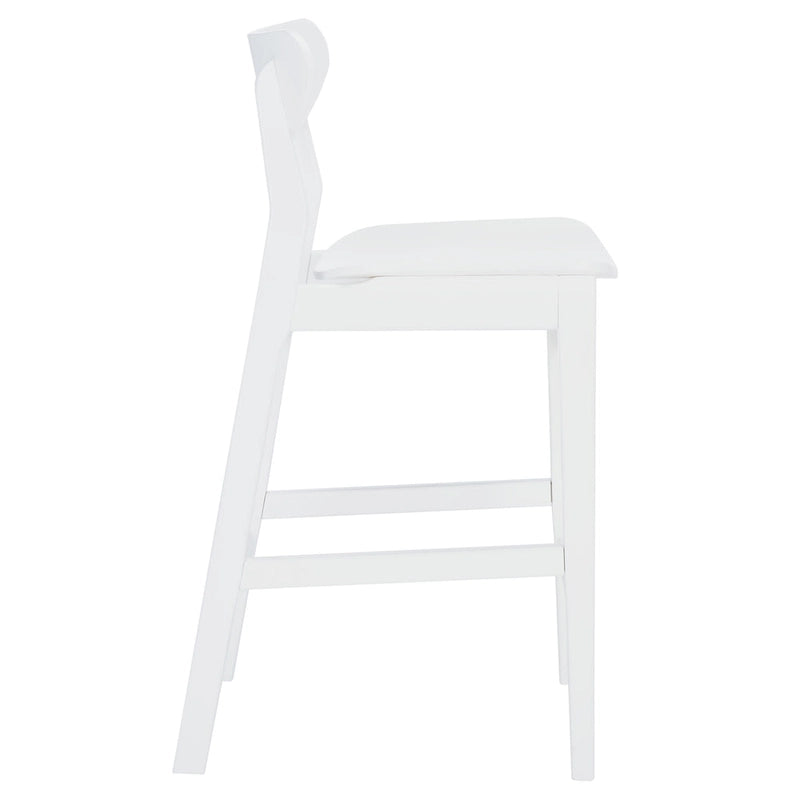 Sgabello da bar imbottito altezza bancone con gambe in legno, altezza seduta 66 cm