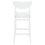 Sgabello da bar imbottito altezza bancone con gambe in legno, altezza seduta 66 cm