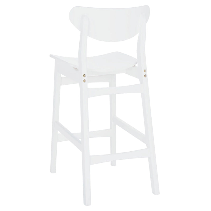 Sgabello da bar imbottito altezza bancone con gambe in legno, altezza seduta 66 cm