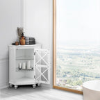 Mobile angolare in legno con ripiani, stile rustico Blue Ridge