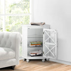 Mobile angolare in legno con ripiani, stile rustico Blue Ridge