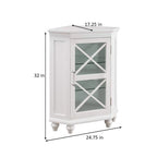 Mobile angolare in legno con ripiani, stile rustico Blue Ridge