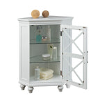 Mobile angolare in legno con ripiani, stile rustico Blue Ridge