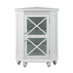 Mobile angolare in legno con ripiani, stile rustico Blue Ridge