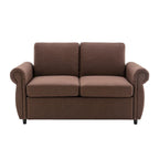 Divanetto a due posti estraibile con materasso memory foam singolo, divano letto convertibile
