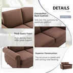 Divanetto a due posti estraibile con materasso memory foam singolo, divano letto convertibile