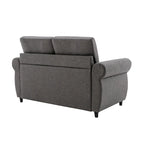 Divanetto a due posti estraibile con materasso memory foam singolo, divano letto convertibile