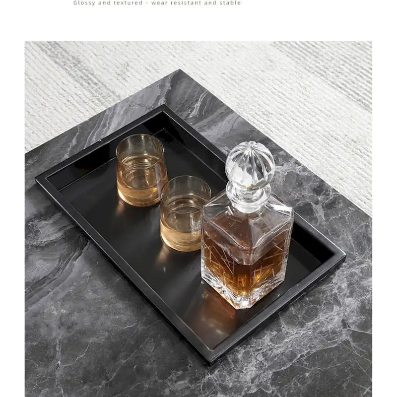 Tavolino da caffè quadrato in pietra sinterizzata Light Luxury, struttura in metallo dorato, soggiorno moderno