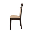 Sedie da pranzo imbottite Alencon Beige e Cappuccino (set da 6)