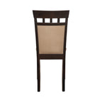 Sedie da pranzo imbottite Alencon Beige e Cappuccino (set da 6)