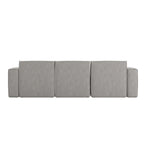 Divano componibile modulare contemporaneo a 4 pezzi con pouf