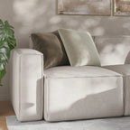 Divano componibile modulare contemporaneo a 4 pezzi con pouf