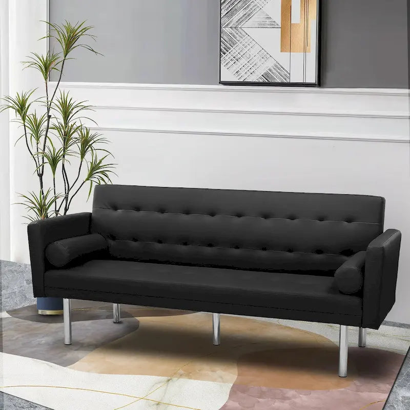 Divano letto Futon, Divano letto Futon convertibile, Divano letto a due posti, Divano letto per soggiorno, appartamento, ufficio