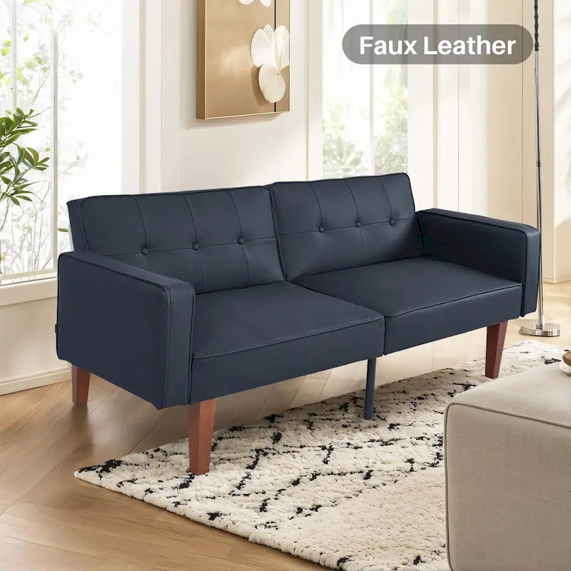 Divano letto Futon, Divano letto Futon convertibile, Divano letto a due posti, Divano letto per soggiorno, appartamento, ufficio